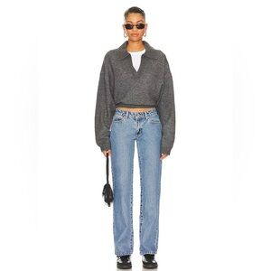 Abrand Low Rise Straight Jeans in Katie